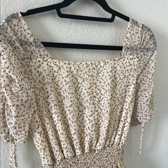 Liberty Love Tan Puff Sleeve Sundress - Picture 13 of 16